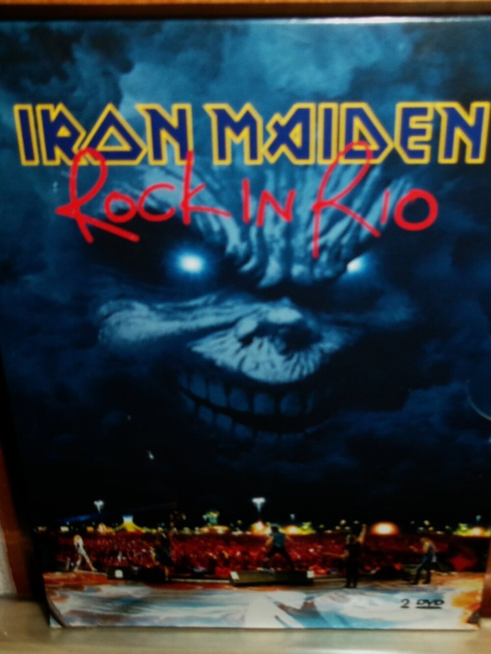 iron maiden rock in rio 2 dvd set - hard rock metal wicker man trooper sanctuary